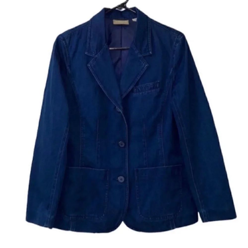 Liz Claiborne Denim Blue Blazer (Size 8P)